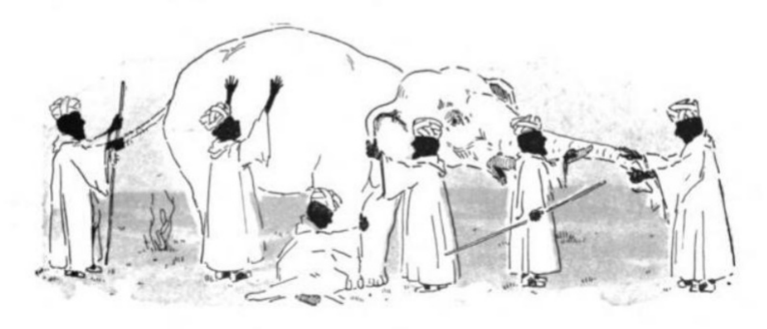 Blind men and an elephant 图源:维基百科