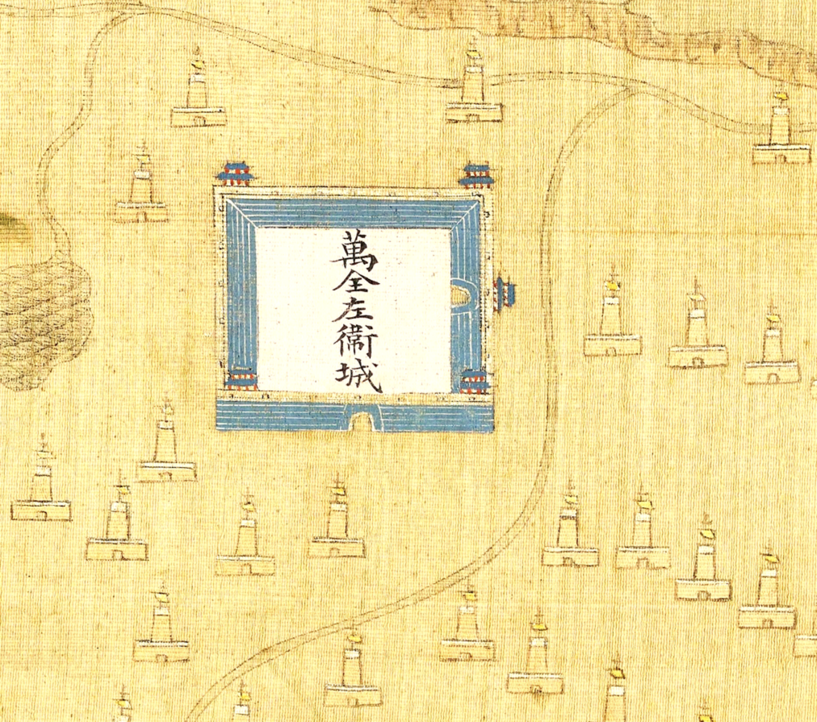 明代杨时宁编《宣大山西三镇图说》局部