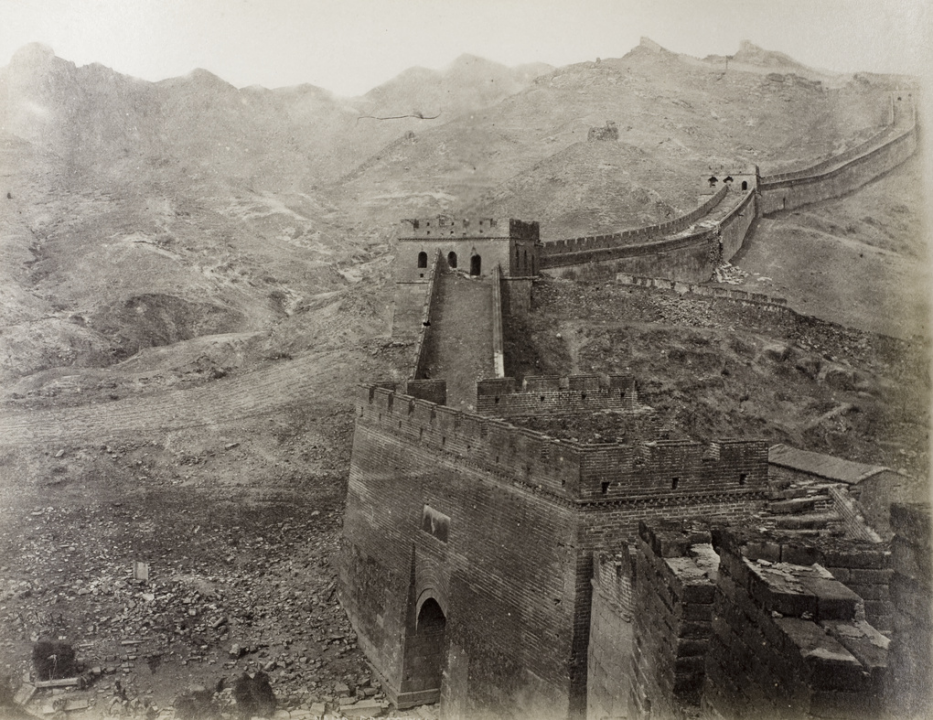 1877 年的八达岭长城
图源：University of Bristol, The Great Wall of China at Badaling, 1877