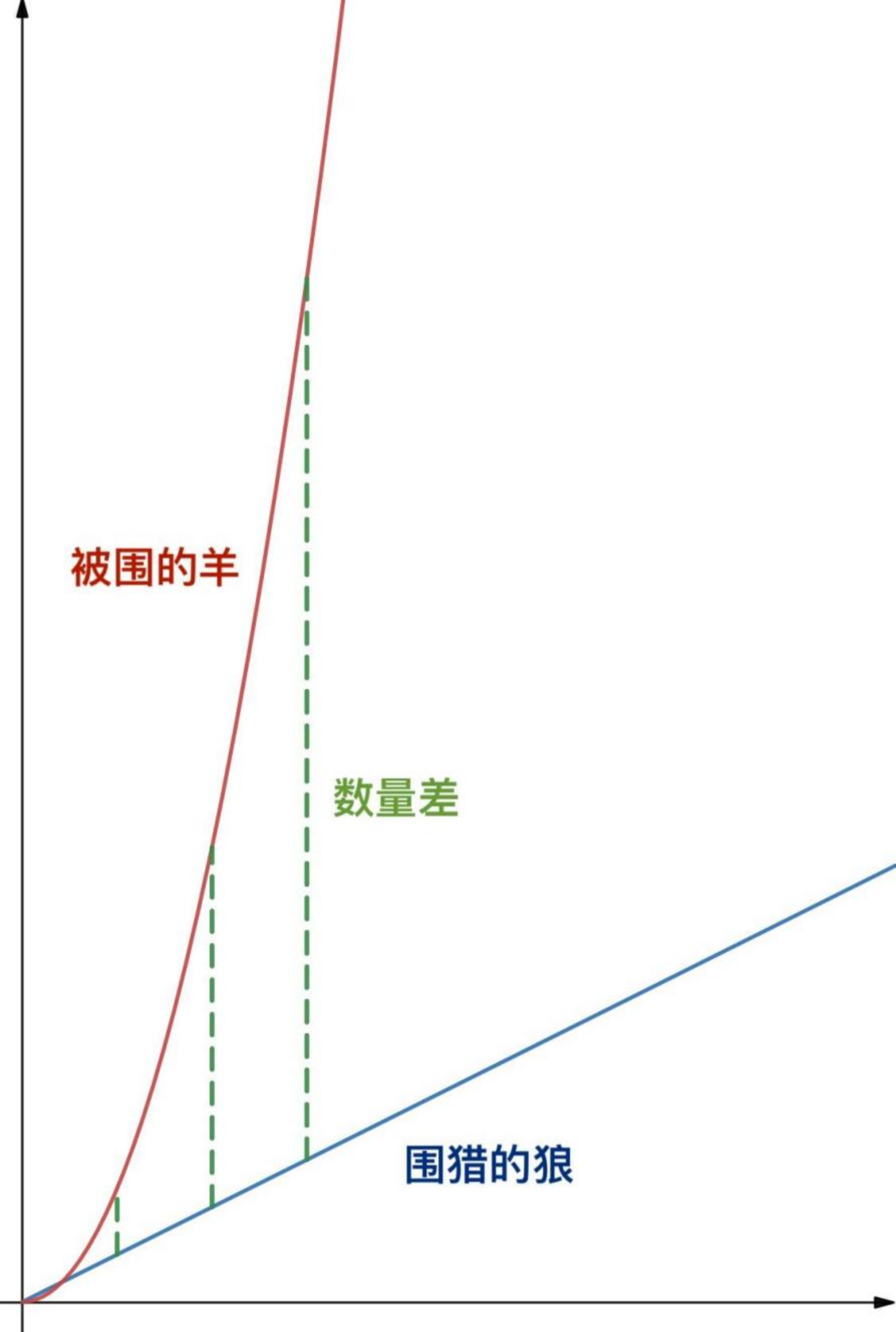 狼群和羊群的数量增长趋势 图源：张英锋